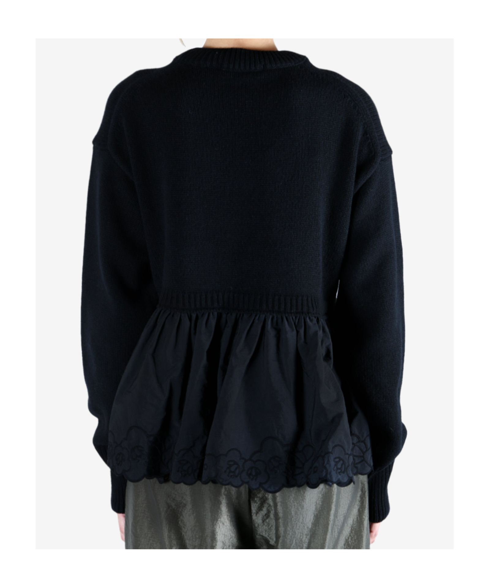 Cecilie Bahnsen Long-sleeved Sweater In Black