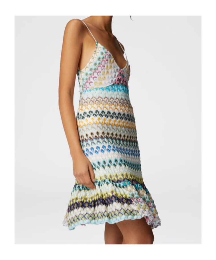 Missoni Women's Rayon Blend Dresses | Size It 44 | Ds25sg3ubr0133s507h In Multi-color