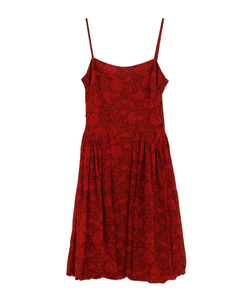 Dries Van Noten Suspender Dress In Red