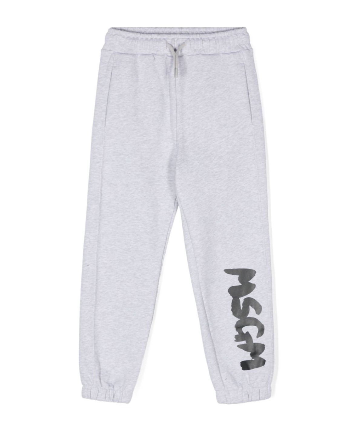 Msgm Elastic Waist Sweatpants In Gray