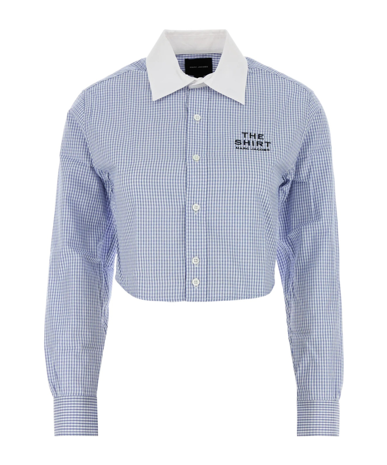 Marc Jacobs Embroidered Cotton Shirt In Blue