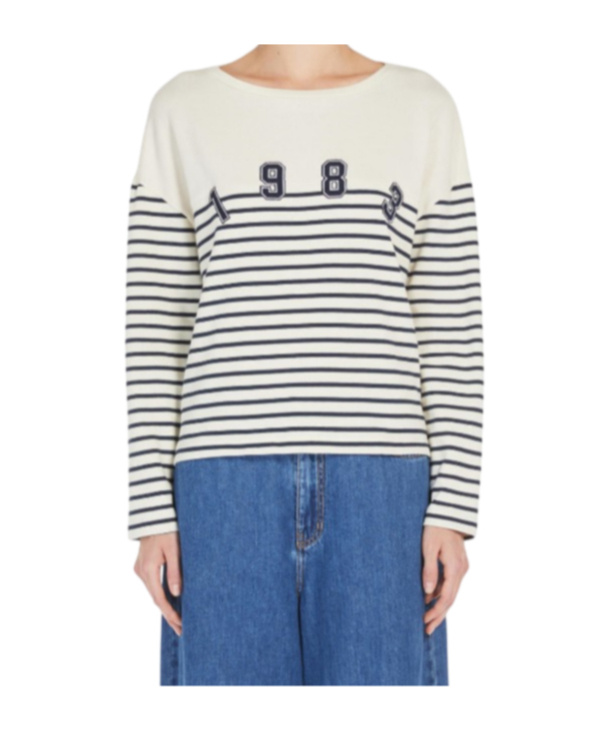 Weekend Max Mara Long Sleeve T-shirt In White
