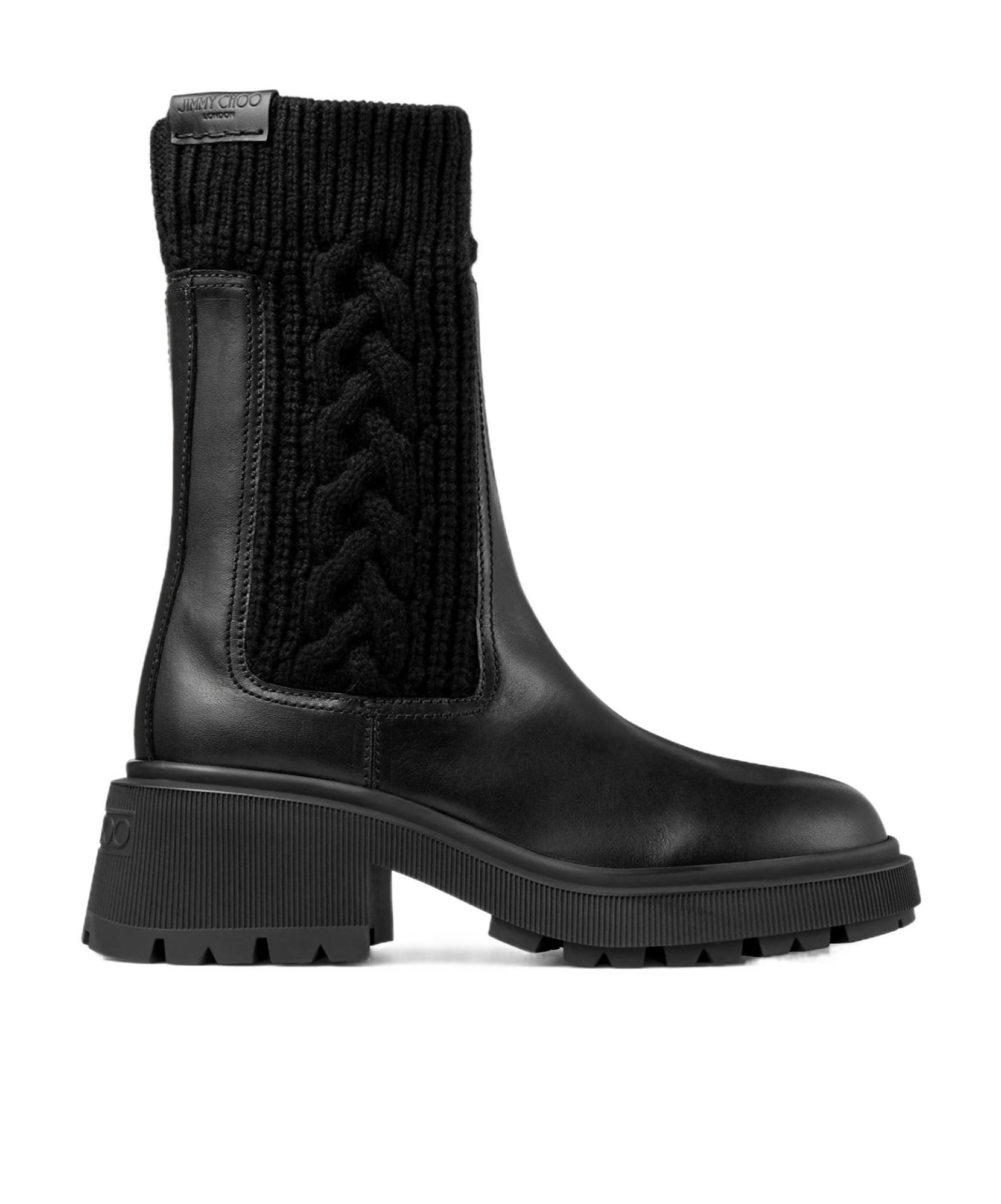 Jimmy Choo Round-toed Ankle Boots In Black