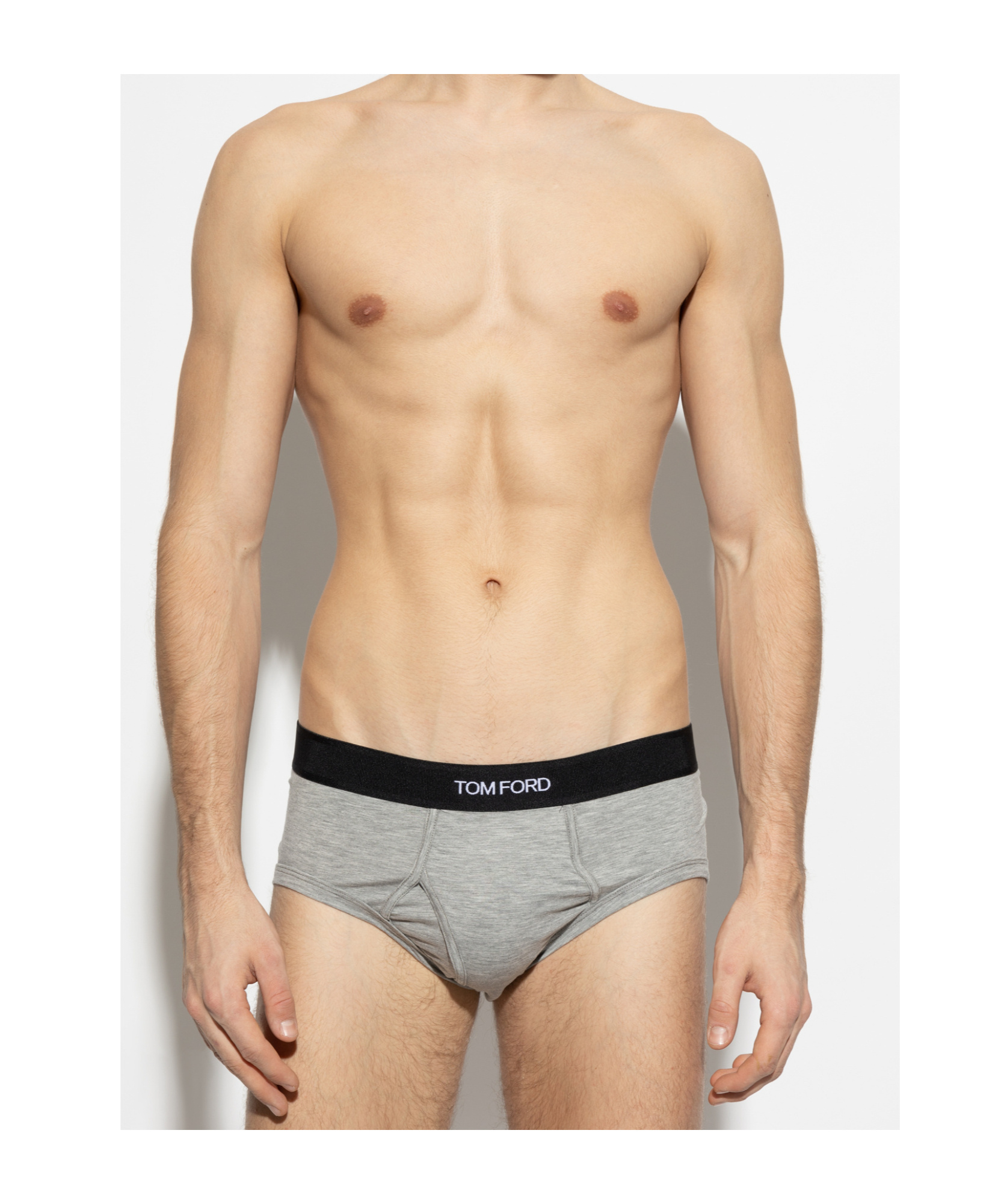 Tom Ford Elastic Waist Underwear Two-piece In Gray
