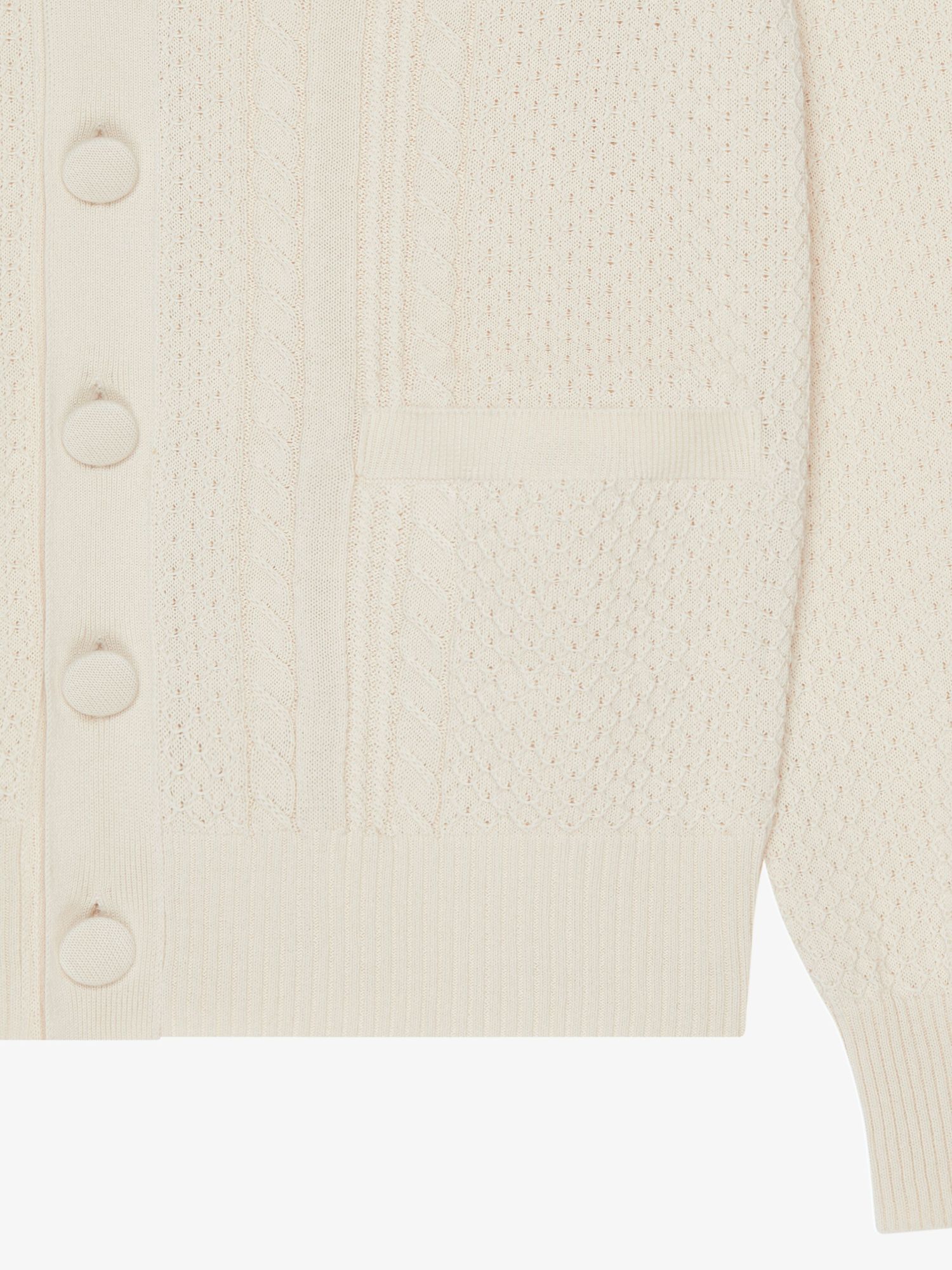 Givenchy Button-up Knit Cardigan In White