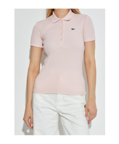 Lacoste Polo Shirt In Pink