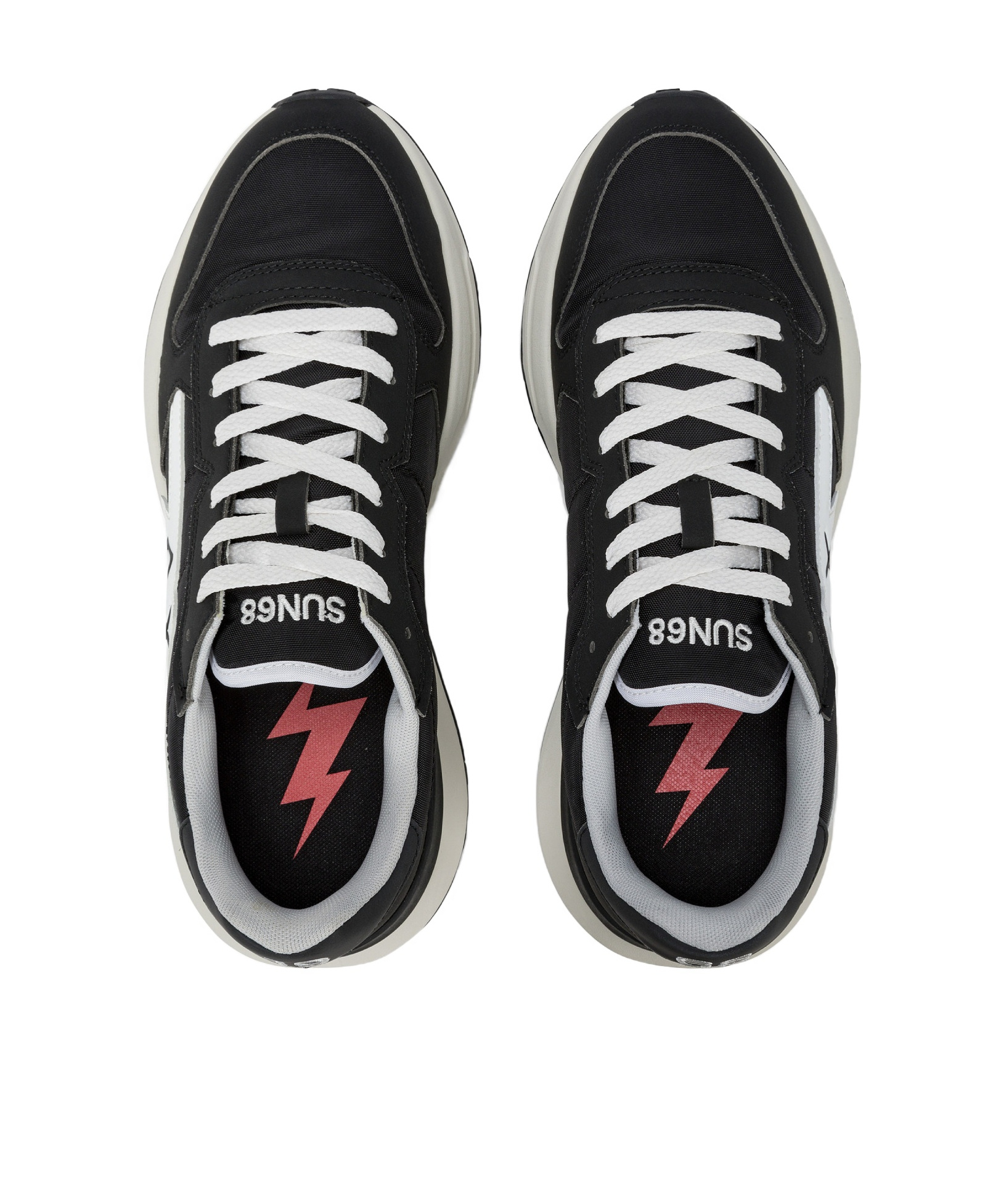 Sun 68 Sun68 Niki 2.0 Solid Black Sneakers In Black
