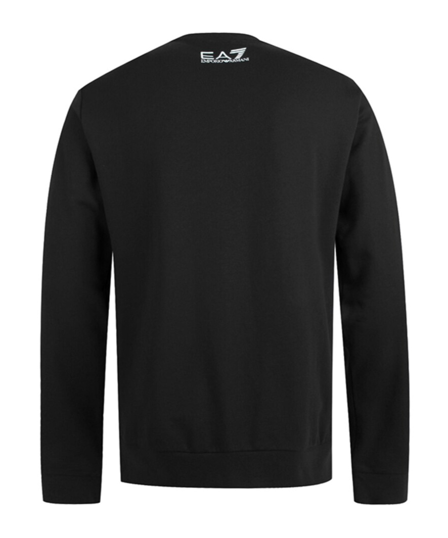 Ea7 Long-sleeved Sweater In Black