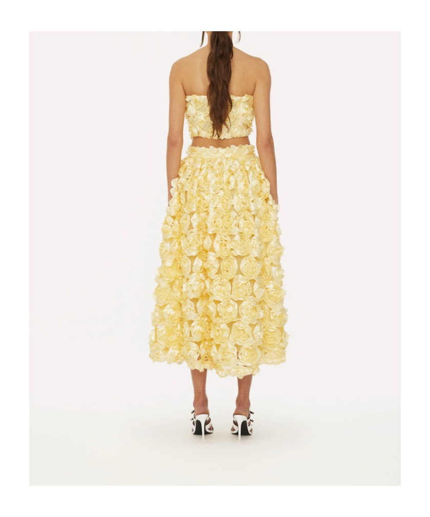 Rotate Birger Christensen Sun Maxi Skirt In Nude