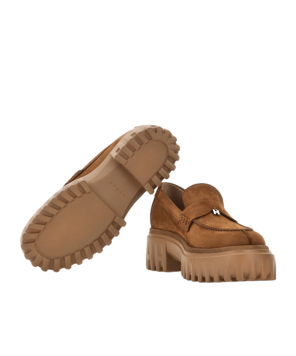 Hogan Suede Loafers In Multi