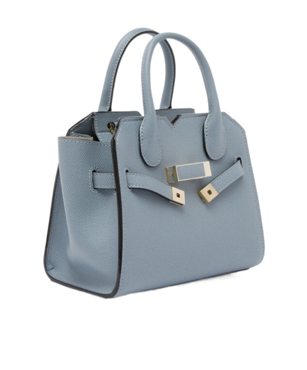 Valextra Double Handle Shoulder Bag In Gray