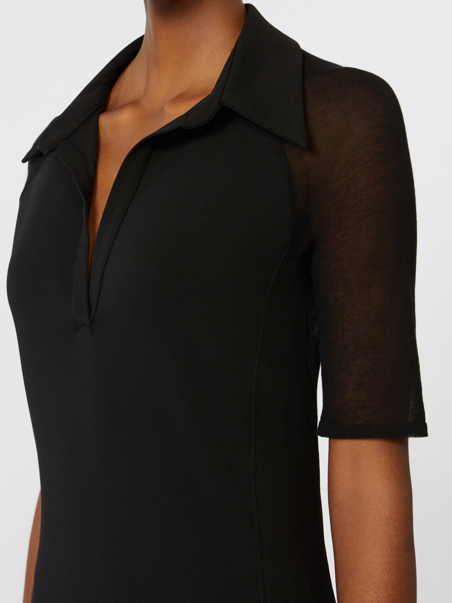 Max Mara Viscose Jersey Dress In Black