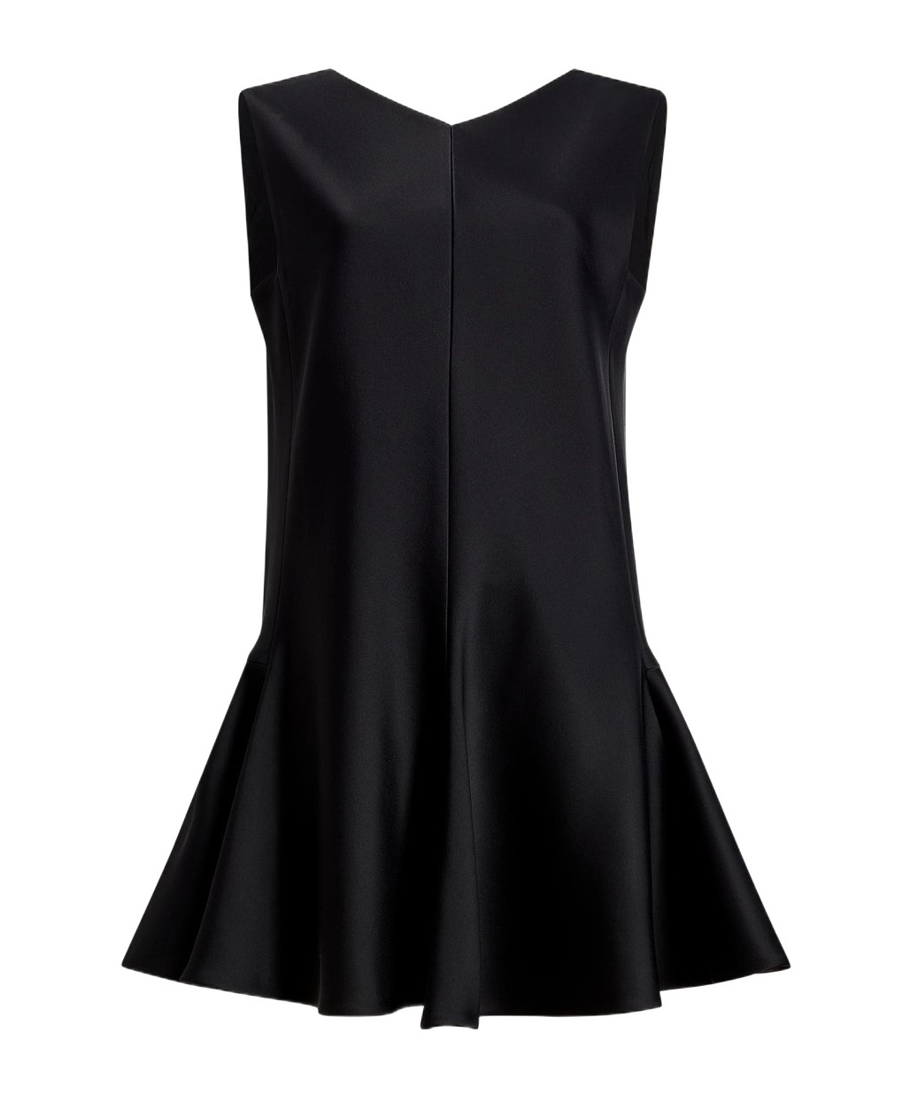 Khaite Mel V-neck Mini Dress In Black