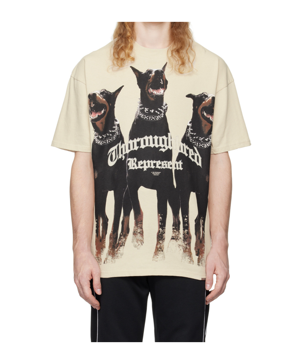 Represent Sand Cotton Thoroughbred T-shirt In Neutral