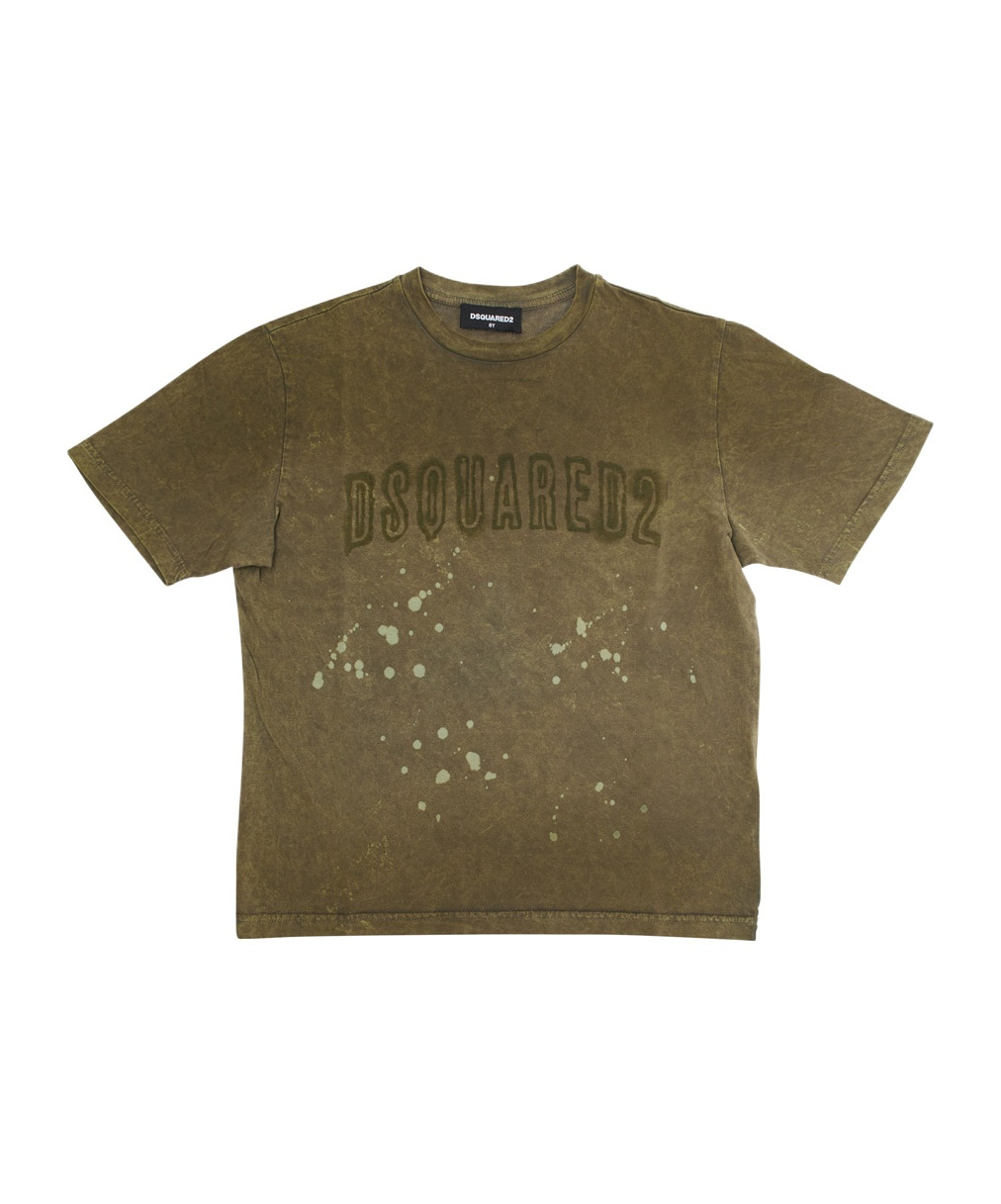 Dsquared2 Crewneck T-shirt In Green