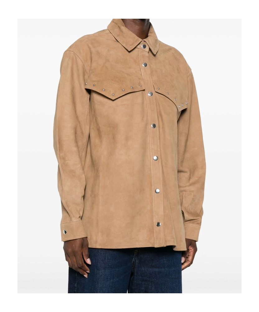 Iro Long Sleeve Shirt In Brown