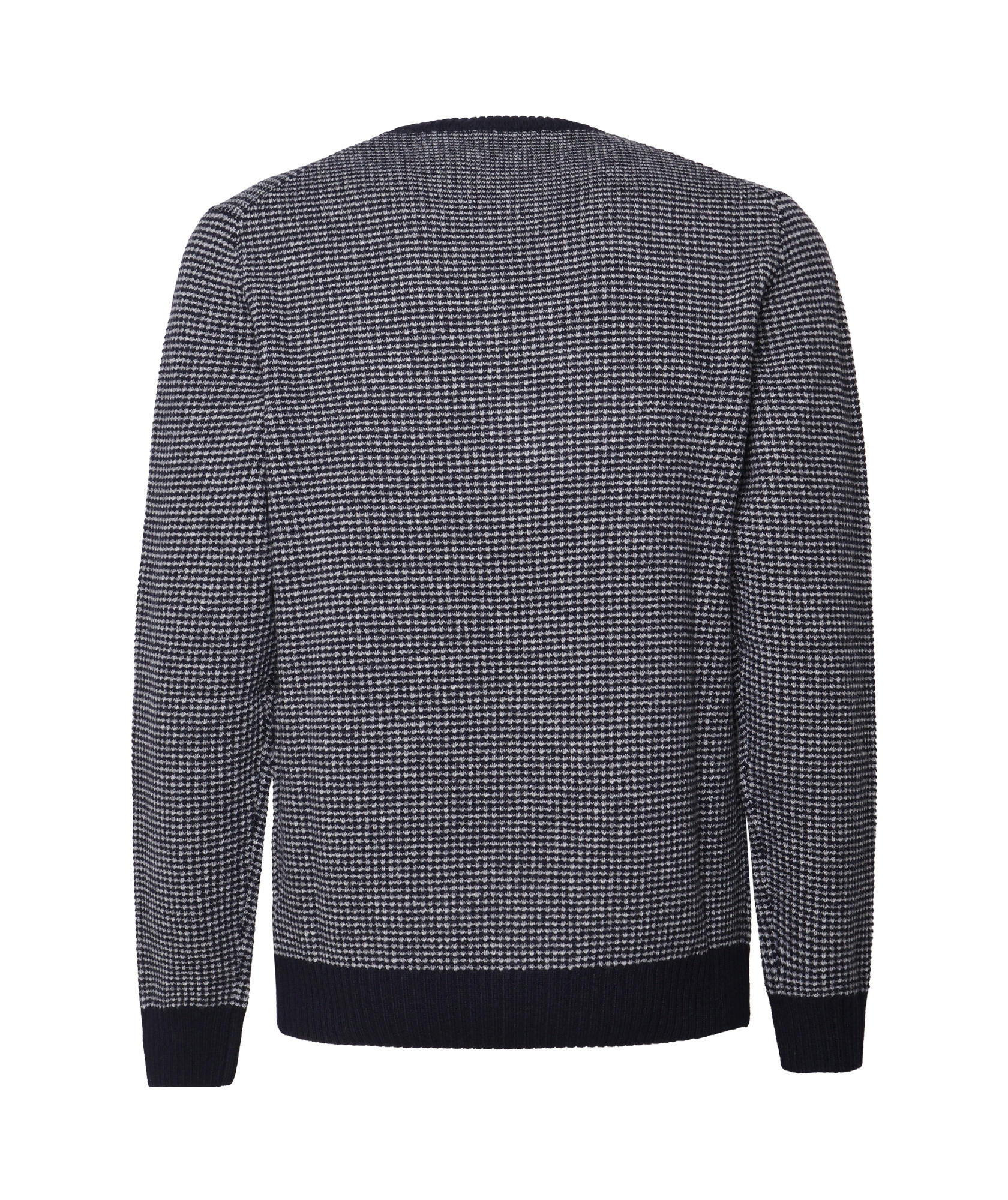 Zanone Crew-neck Wool Jumper In Black