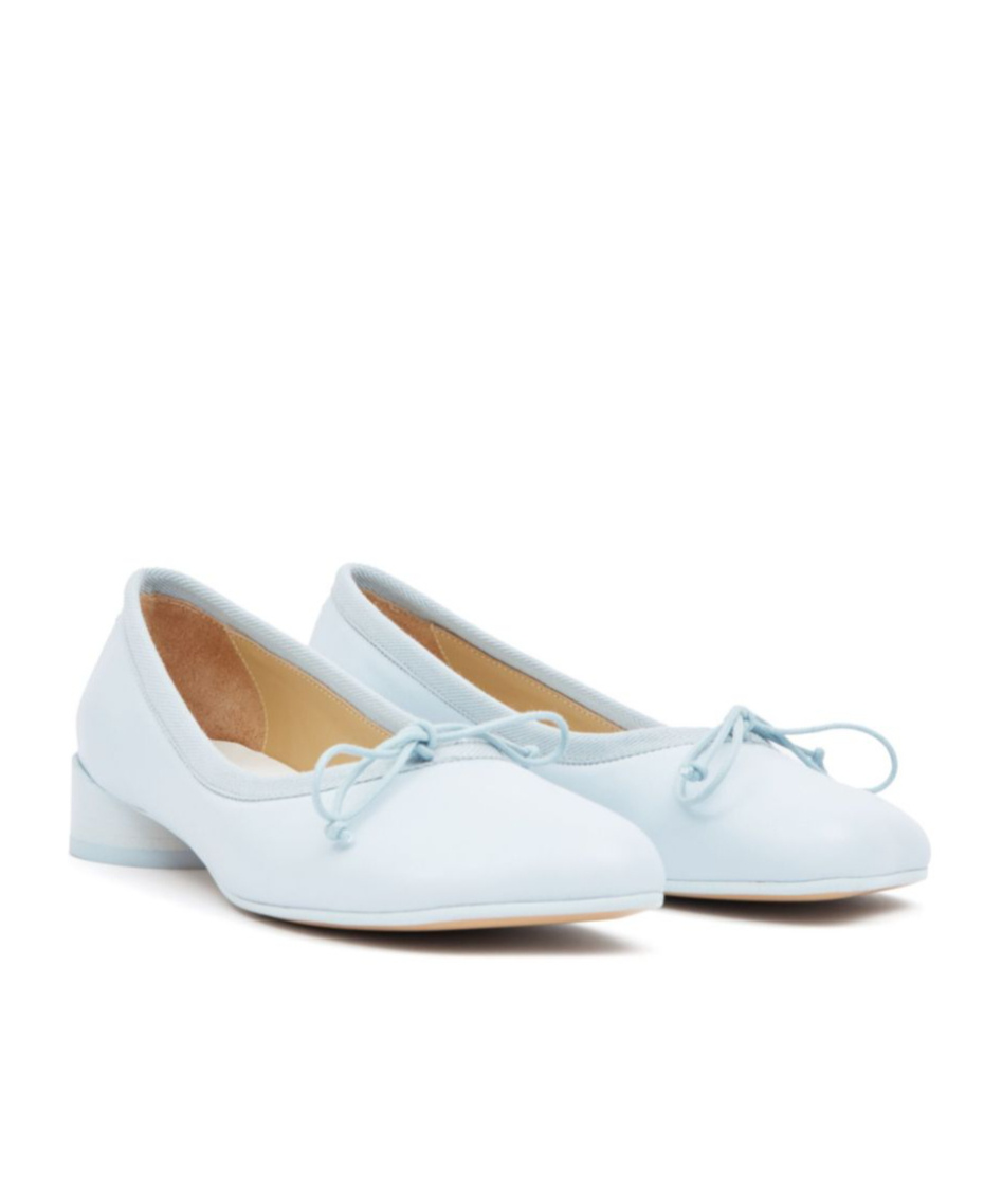 Shop Mm6 Maison Margiela 30mm Anatomic Ballerinas In White