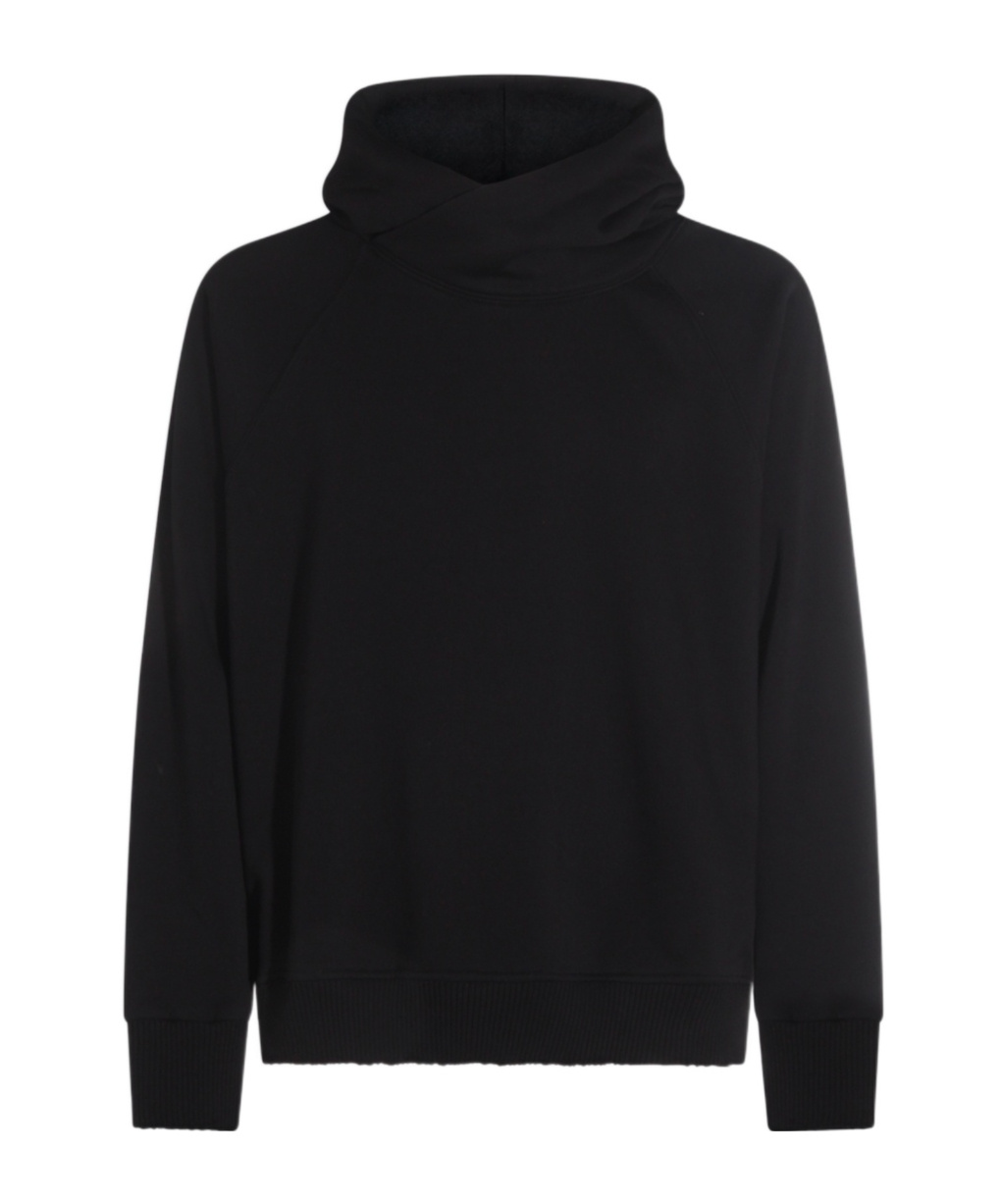 Thom Krom Black Cotton Sweatshirt In Black
