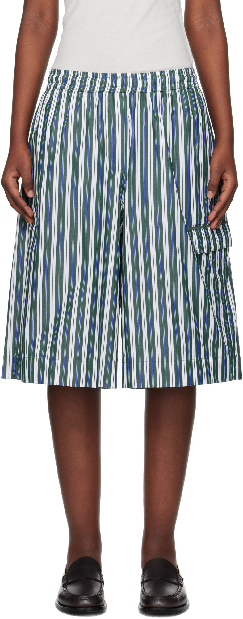 Remain Birger Christensen Poplin Basketball Shorts In Multicolor