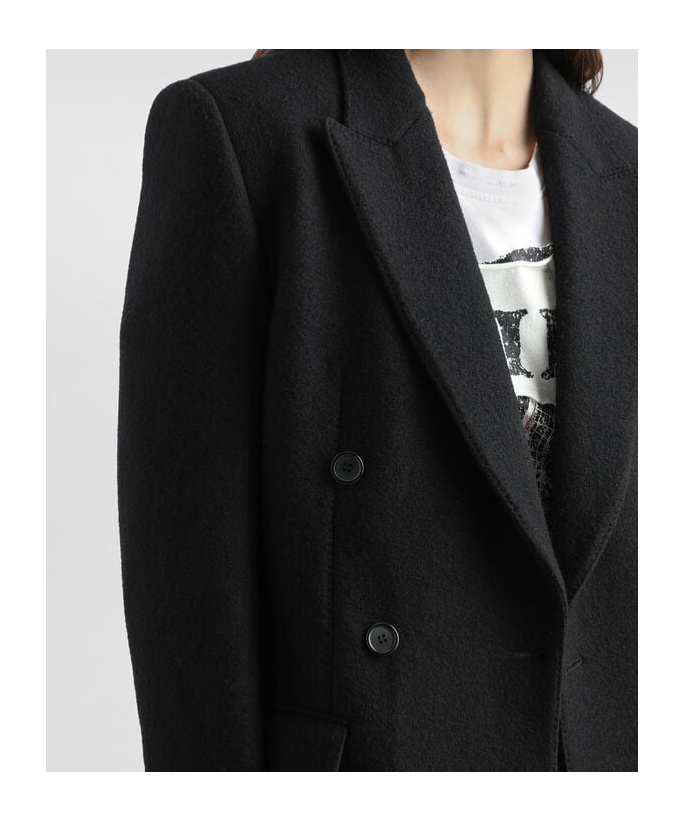 Dolce & Gabbana Double-breasted Jacket Structured Shoulders In Black