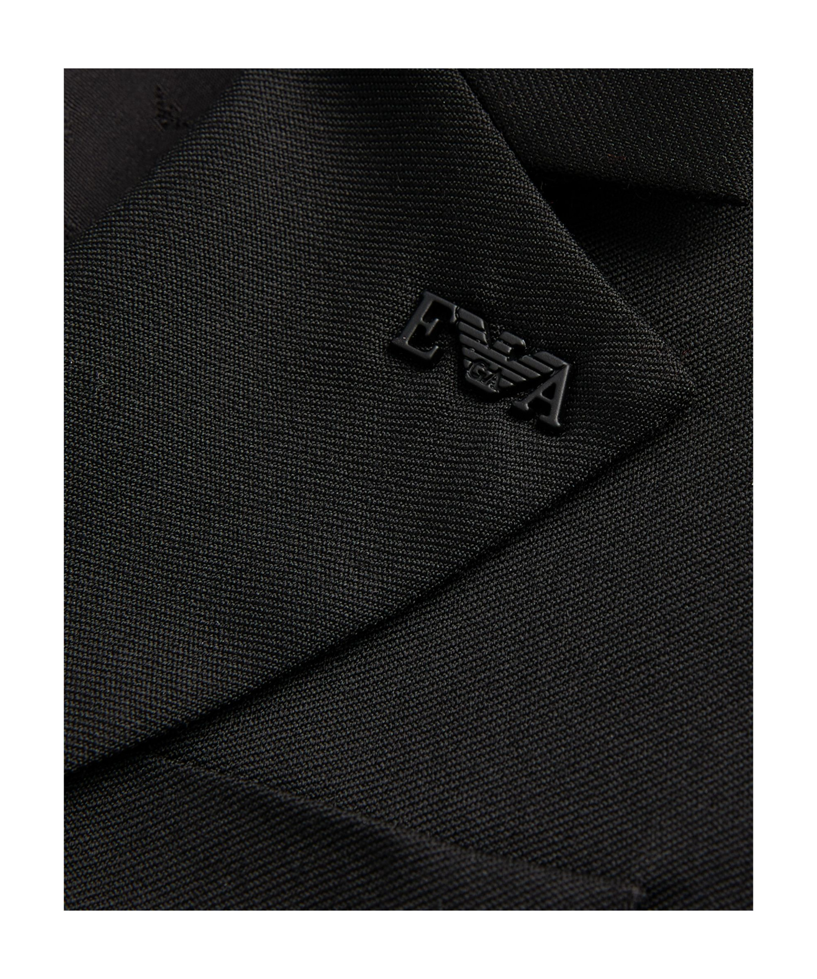 Emporio Armani Fitted Single-breasted Suit Set In Black