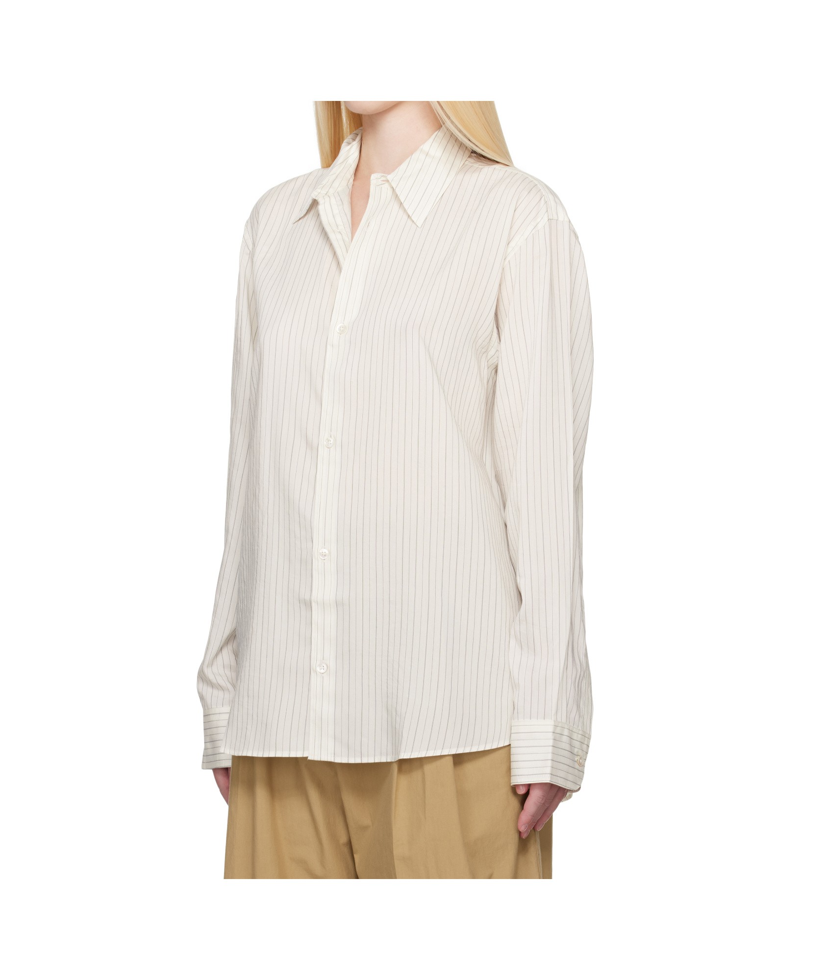 Studio Nicholson Striped Silk Shirt