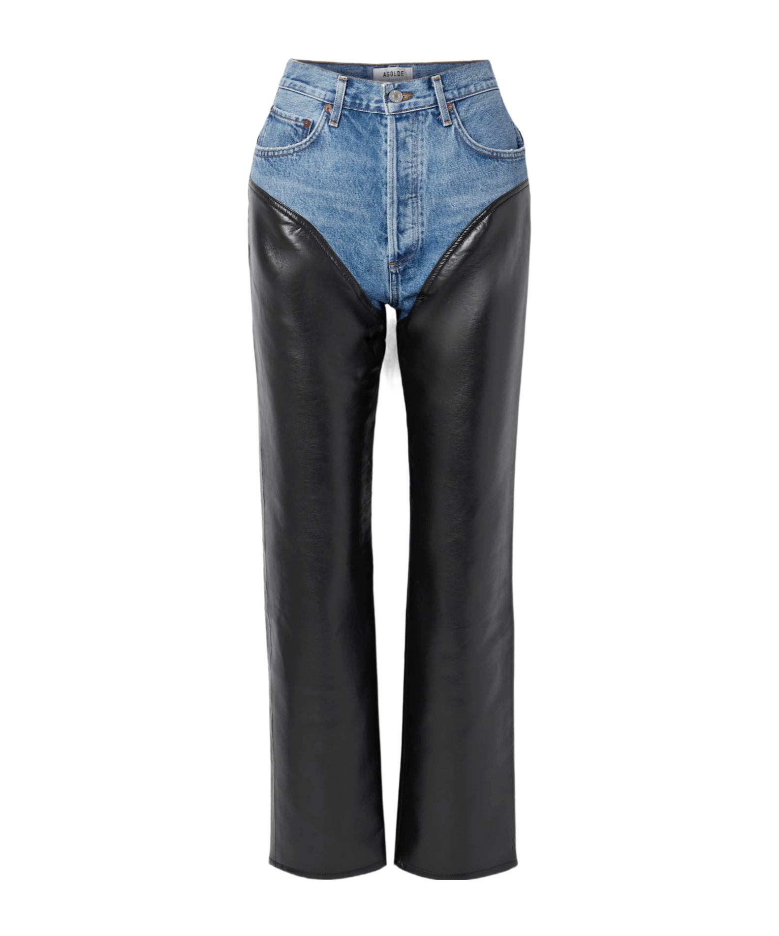Agolde Harley Straight Leg Jeans In Black