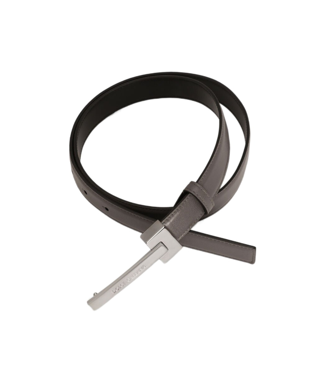 DOLCE & GABBANA DOLCE  GABBANA LOGO ENGRAVED BELT