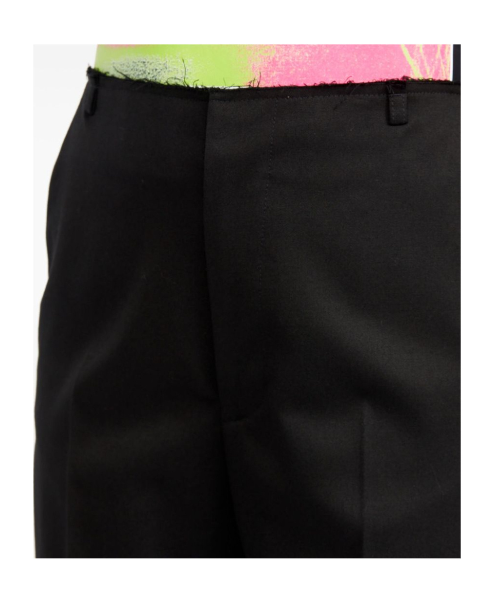 Mm6 Maison Margiela Zippered Casual Pants In Black