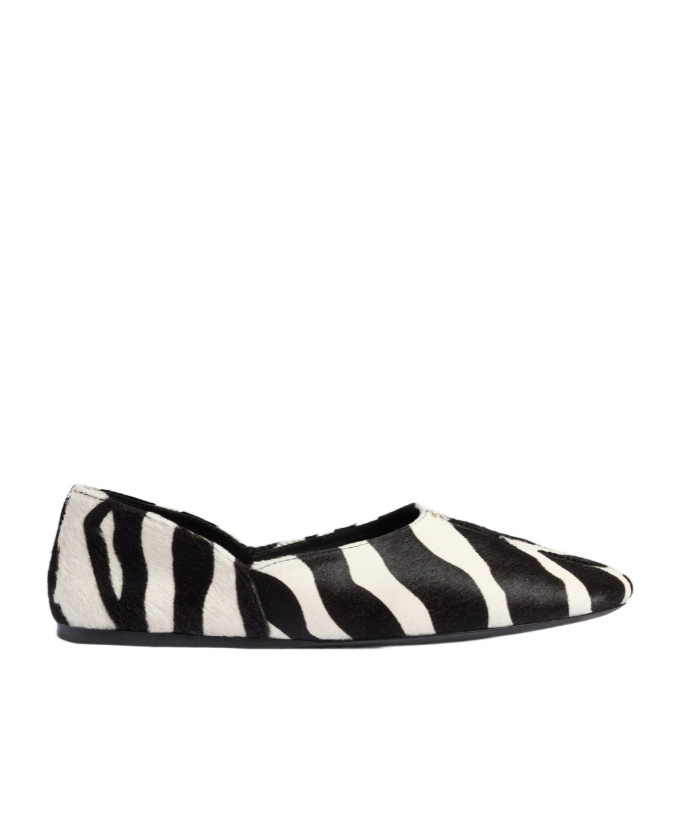 Khaite Jane Animal-print Ballet Flats In Black