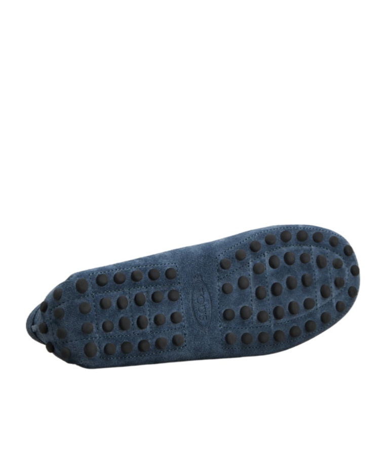 Tod's Round-head Minoccasin-bean Shoes In Blue