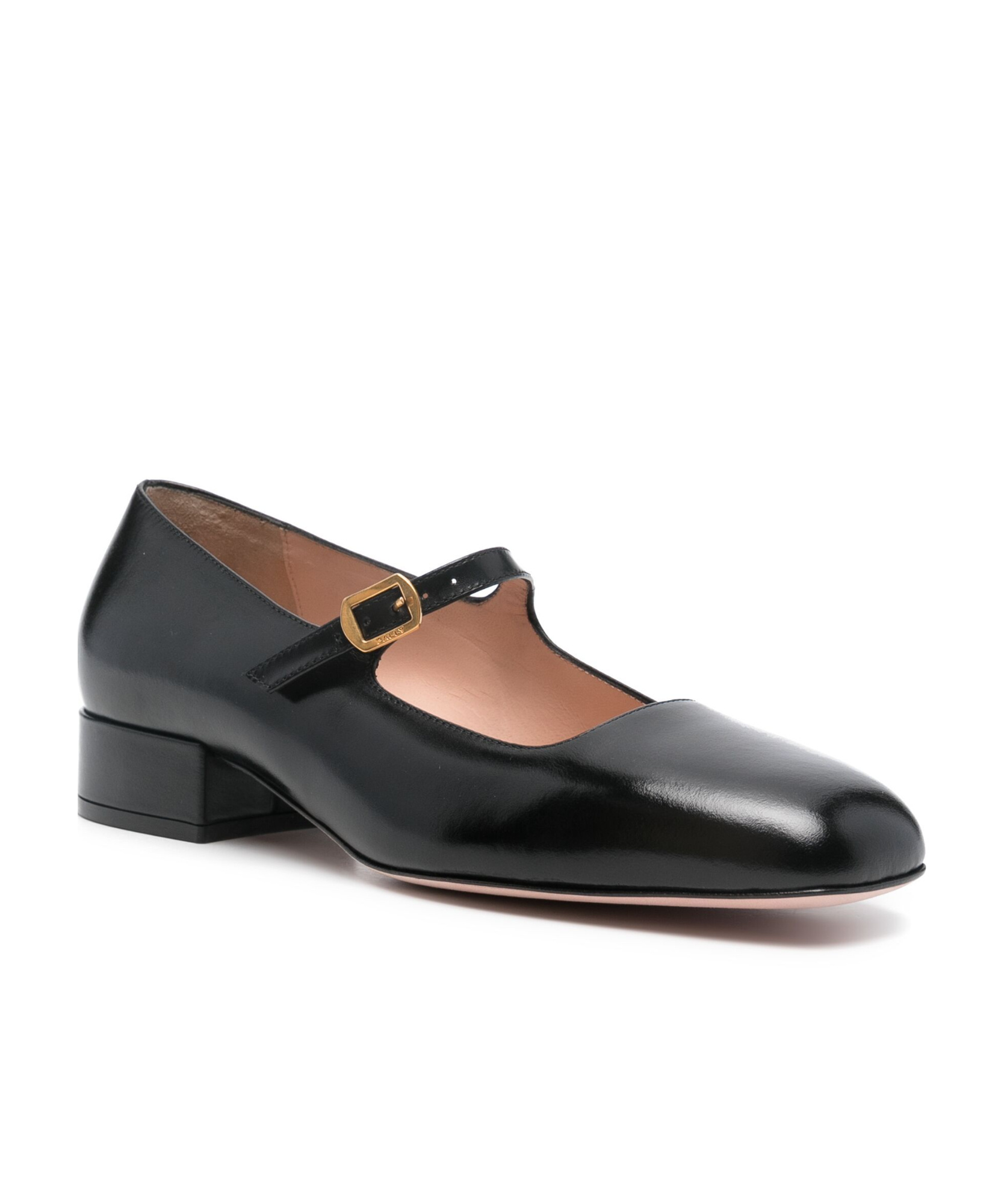 Bally Leather Ballet Flats In Black