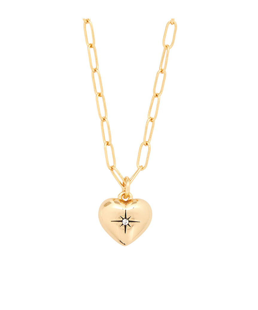 COACH ICONIC HEART NECKLACE
