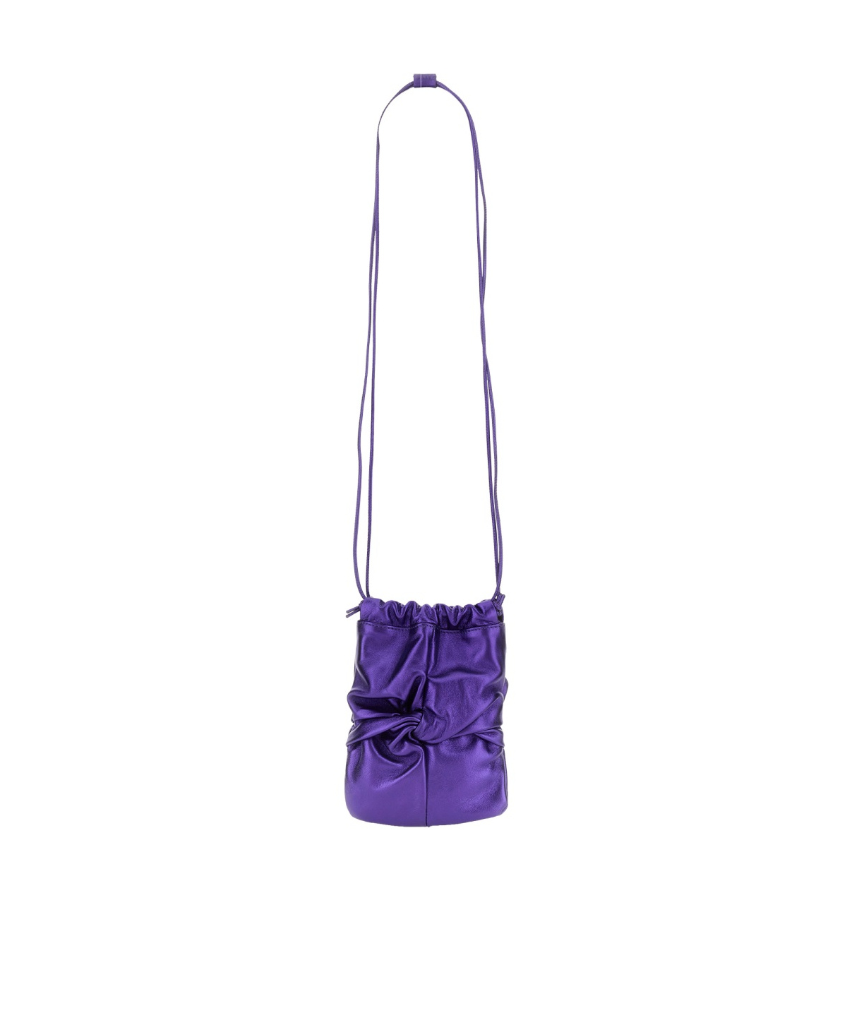 Hereu Ronet Metallic Bucket Bag In Purple