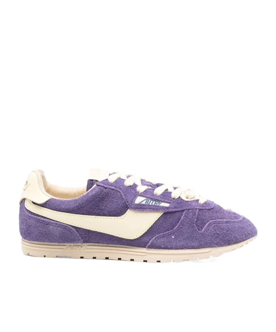 Autry Low Suede Windspin Sneaker In Purple