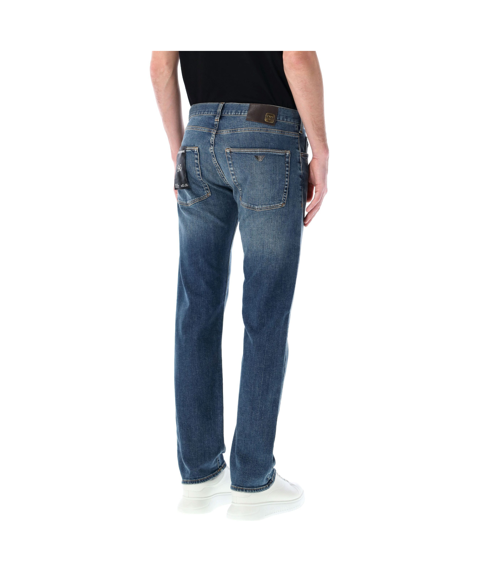 Emporio Armani J45 Regular Fit Jeans In Blue