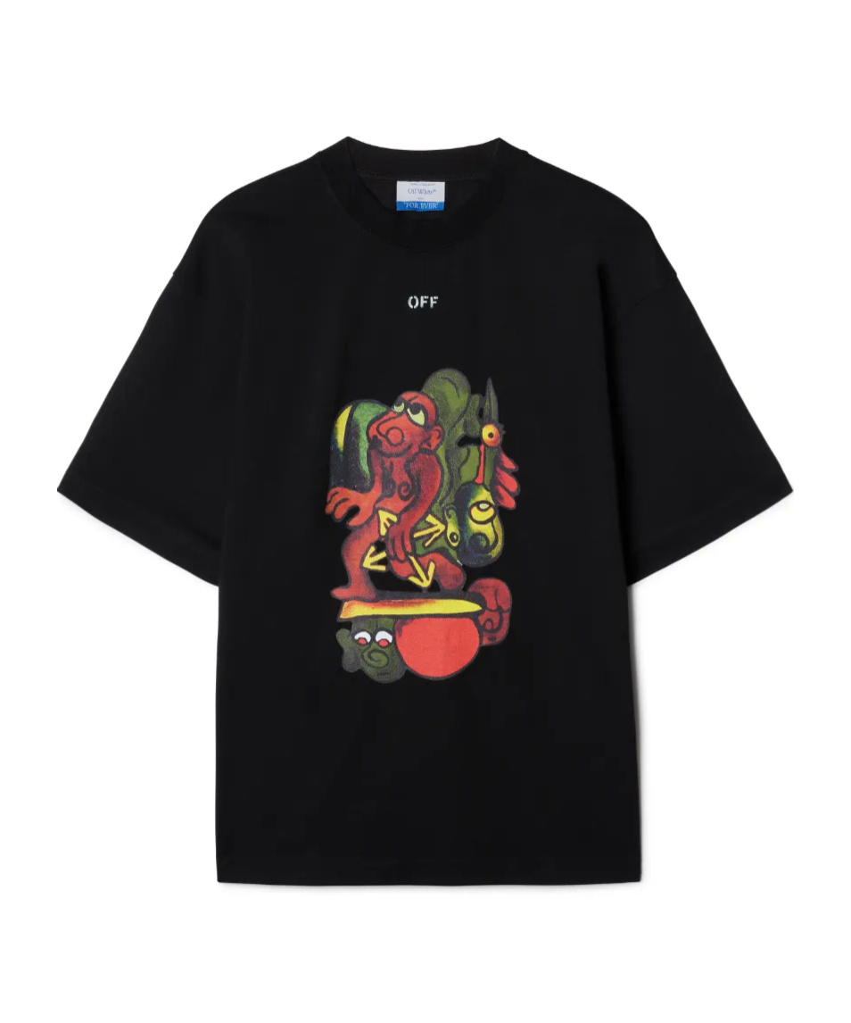 Off-white Short-sleeved T-shirt In Black
