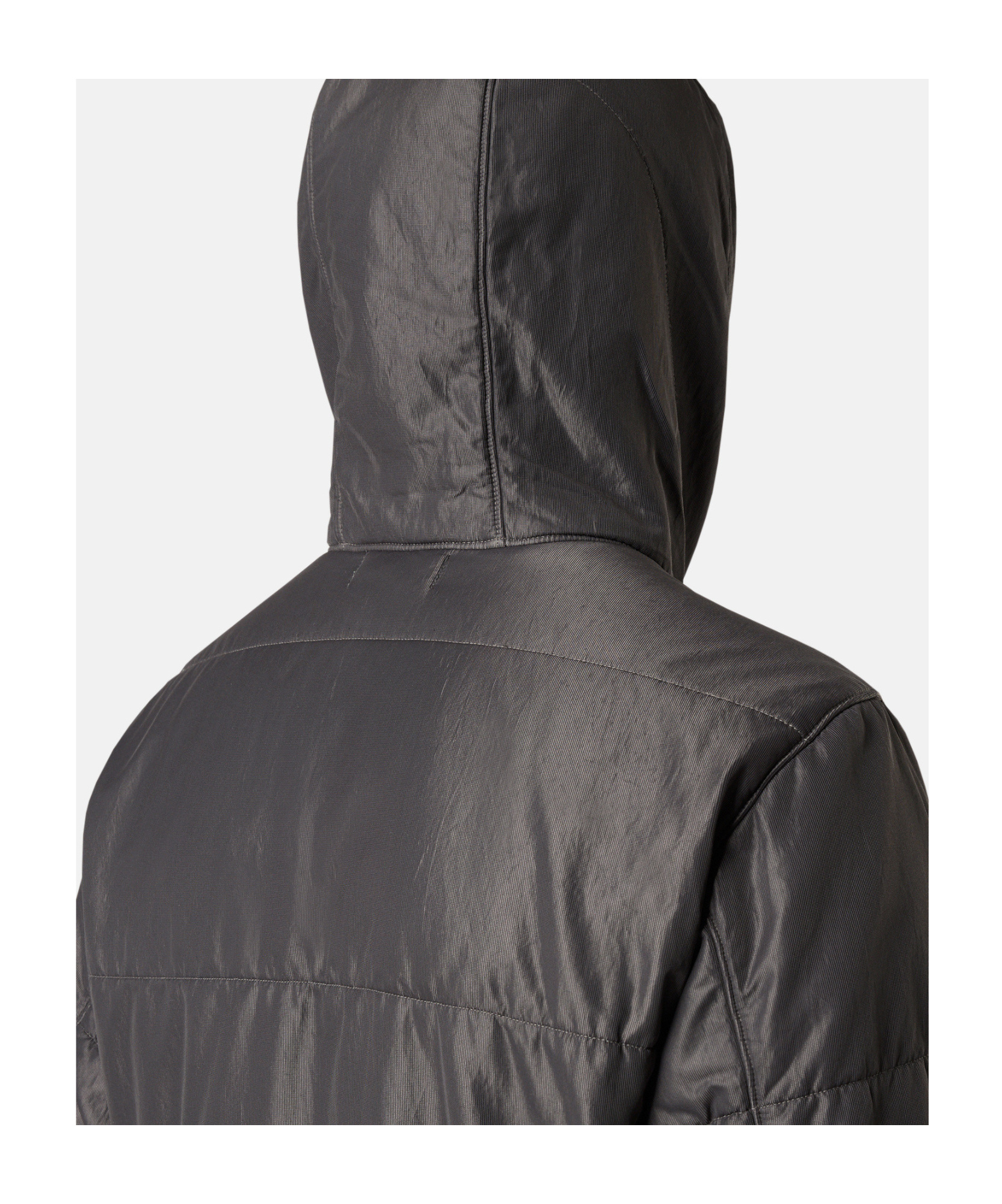 Stone Island Double-sided Quilted Hooded Drop Resistance Jacket In Charcoal-grey