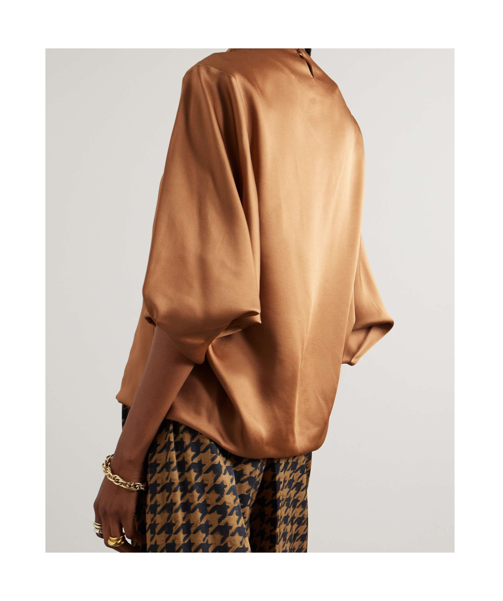 Dries Van Noten High-necked Top In Brown