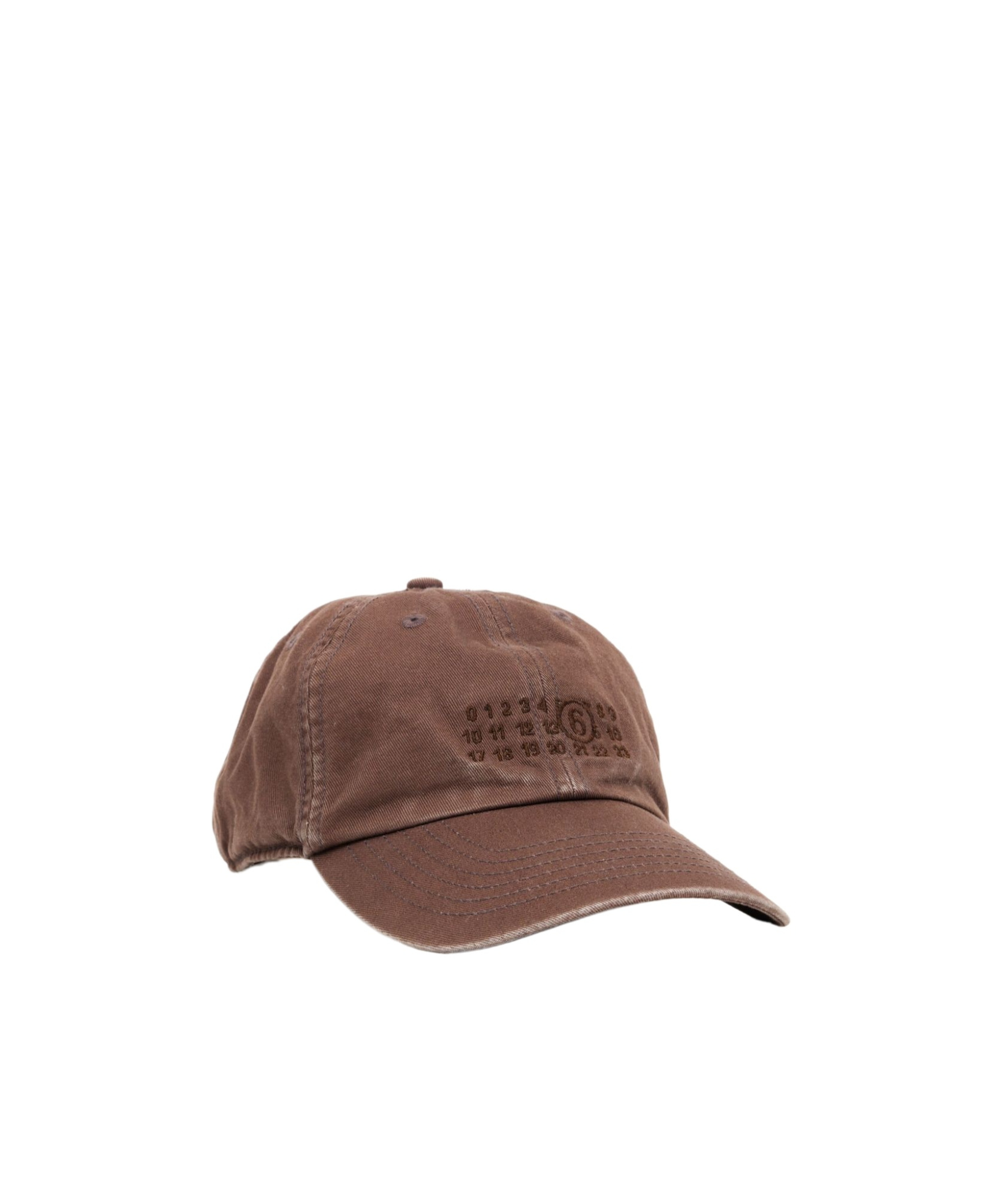 Mm6 Maison Margiela Cotton Hat In Brown