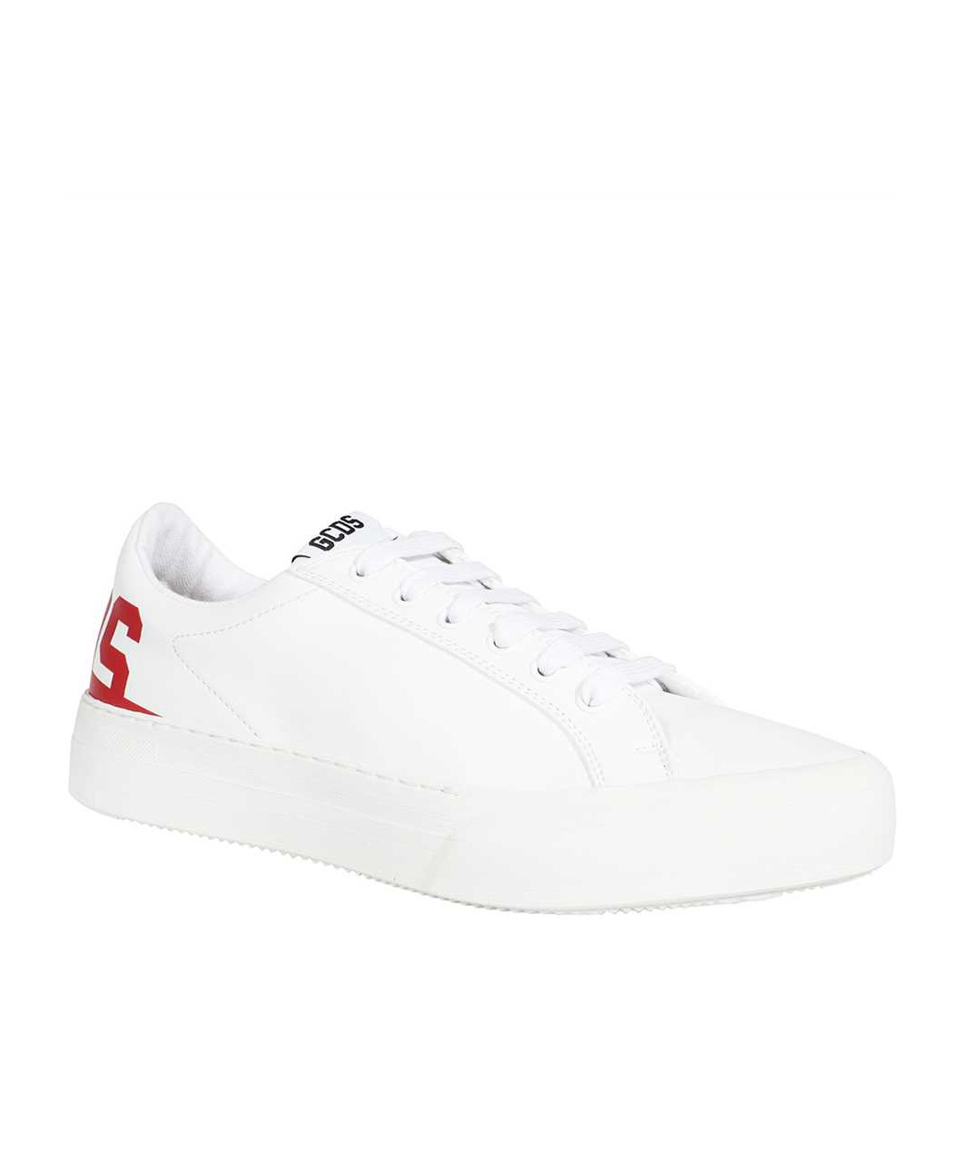 Gcds Lace-up Low-cut Sneakers In White