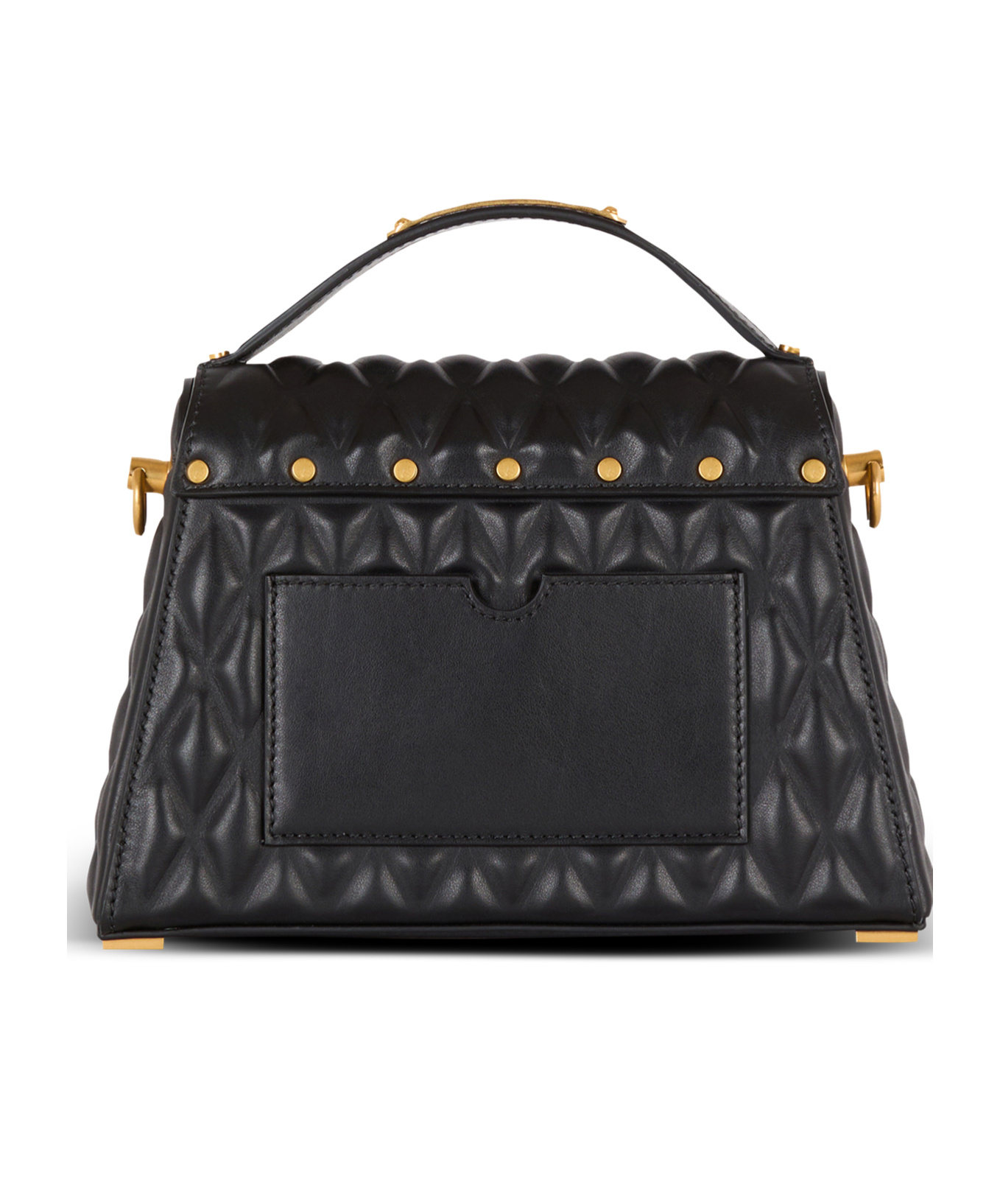 Shop Balmain B-buzz Dynasty Bag In Quilted Calfskin In Black