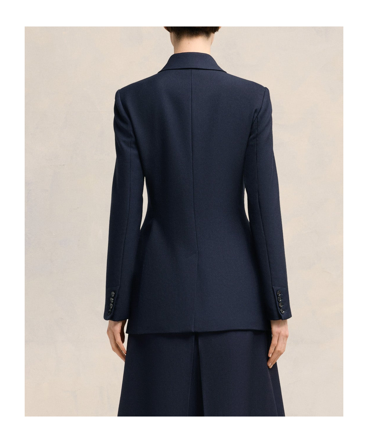 Ami Alexandre Mattiussi Long-sleeved Suit Coat In Black