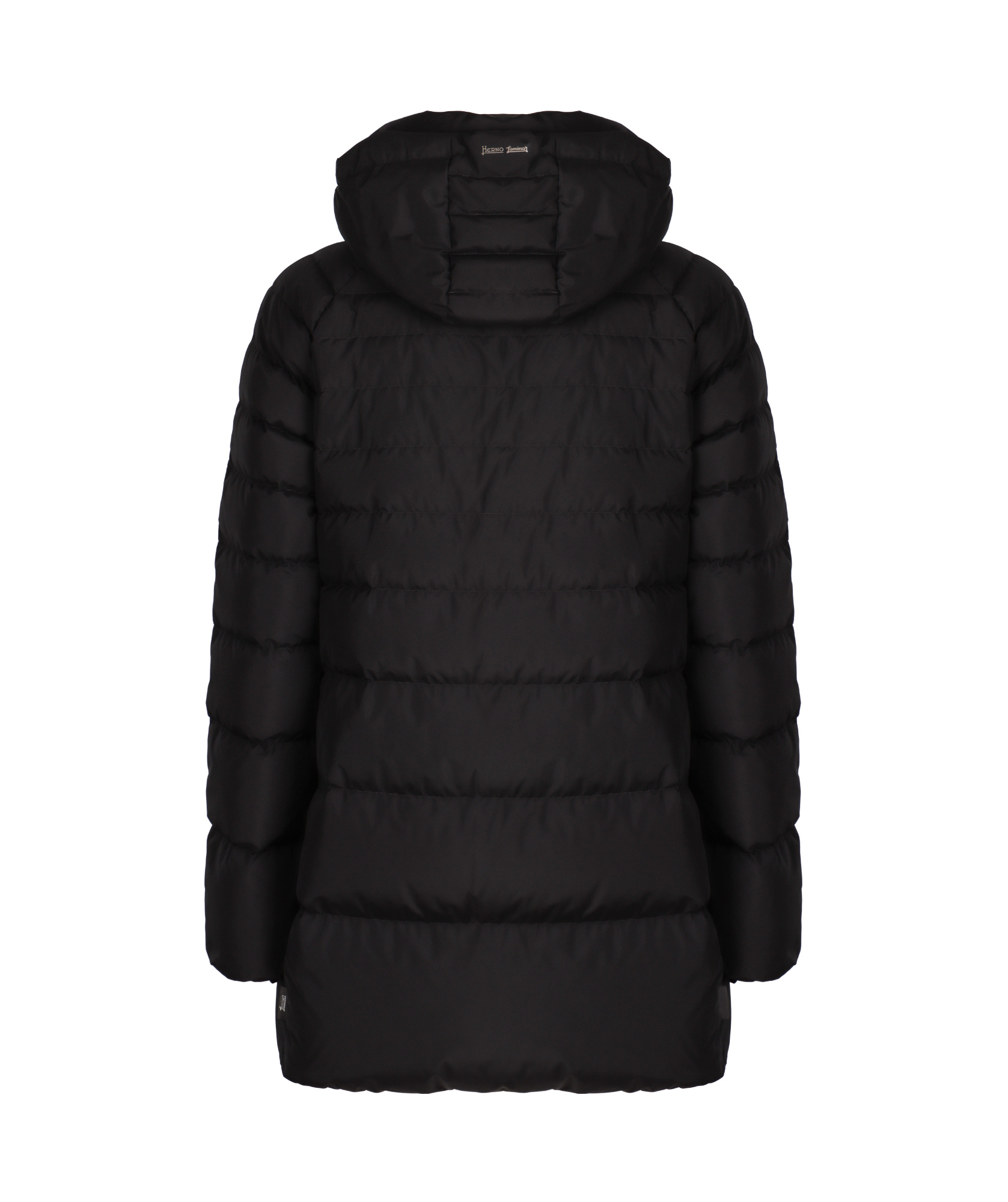 Herno Laminar Nylon Windbreaker With Hidden Closure In Black