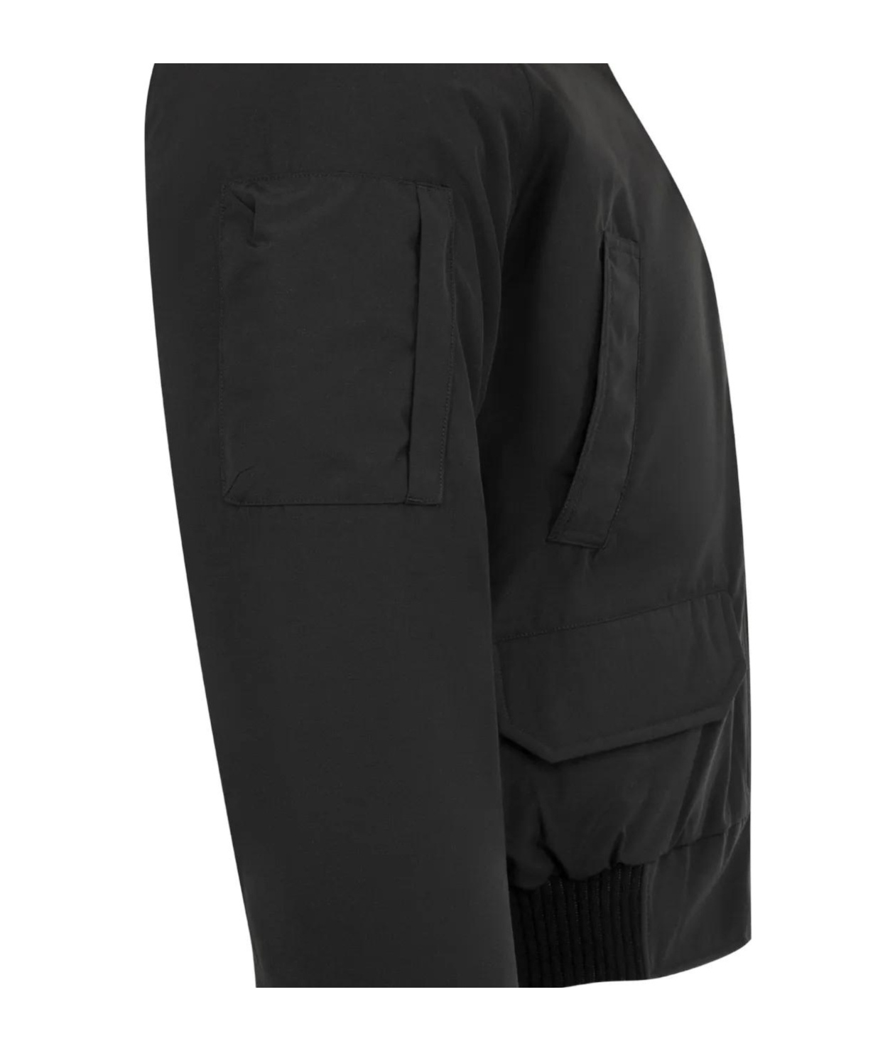 Canada Goose Chilliwack Bomber Jacket With Fleece Collar In Black