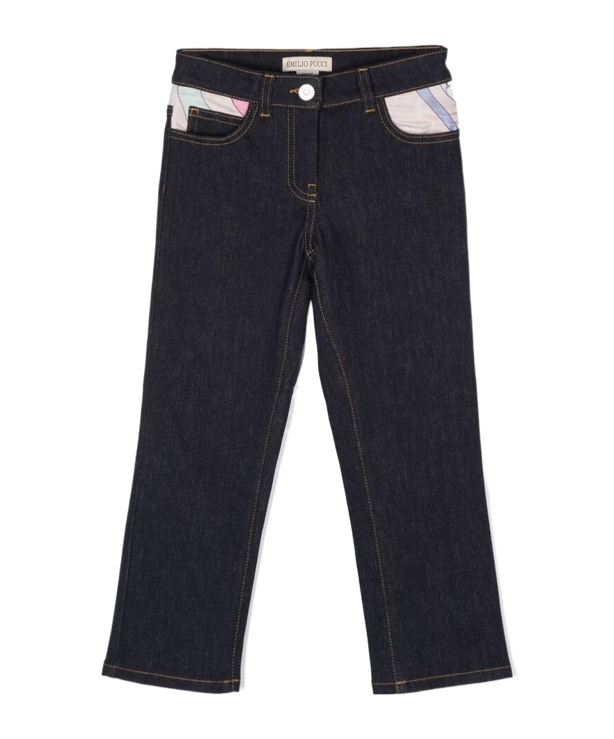 Emilio Pucci Belt-loop Jeans In Black
