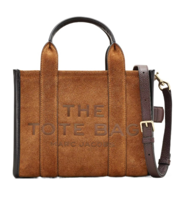 Marc Jacobs The Suede Small Tote Bags In Brown