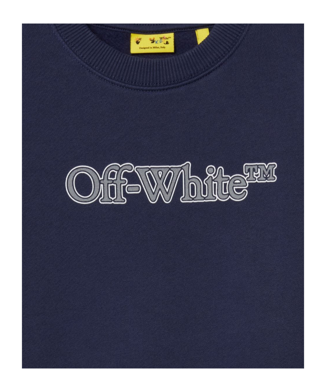 Off-white Big Bookish Cotton Sweatshirt In Black