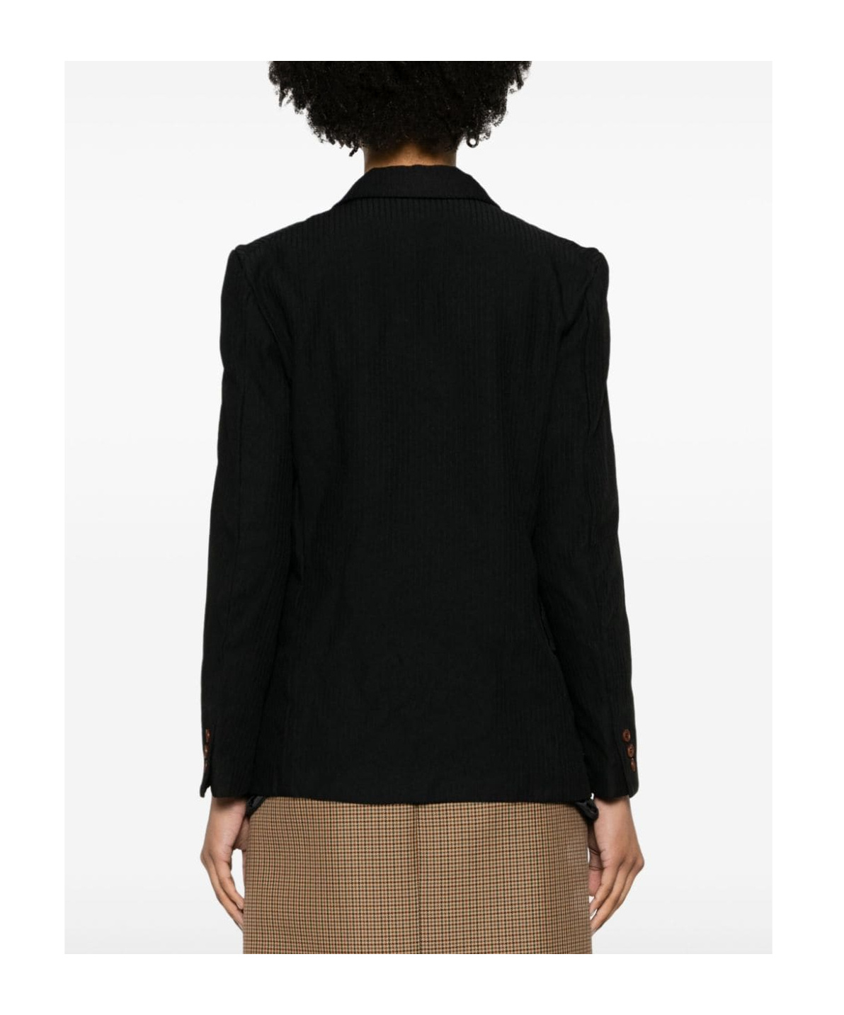 Shop Comme Des Garçons Long-sleeved Suit Coat In Black